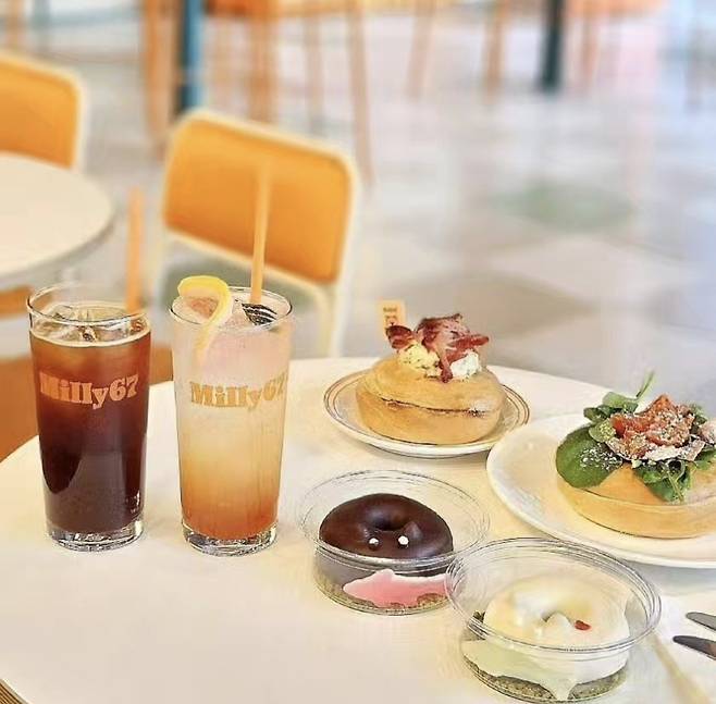 데일리 베이글 샌드위치 카페 밀리67은 오는 10월 31일까지 롯데백화점 대전에서 팝업 매장을 오픈했다고 밝혔다. 사진=밀리67 제공