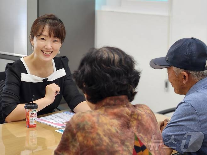 찾아가는 방문 약손 교실 상담.(증평군 제공)/뉴스1