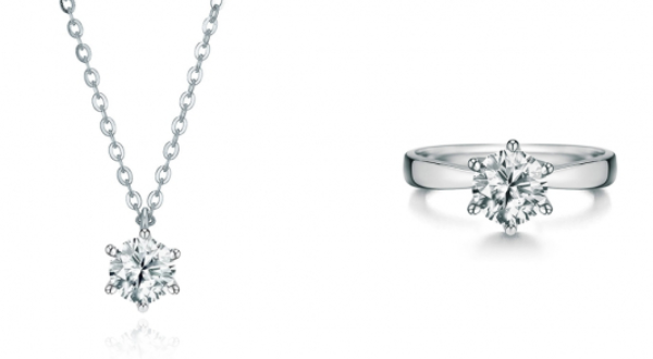 LLOYD lab-grown diamond 1-carat necklace and ring. [Courtesy of LLOYD]