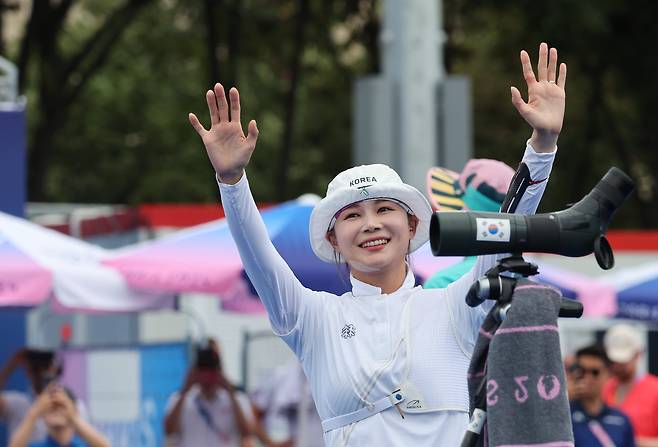 한국 여자 양궁 대표팀 선수 전훈영(인천광역시청·30)./연합뉴스