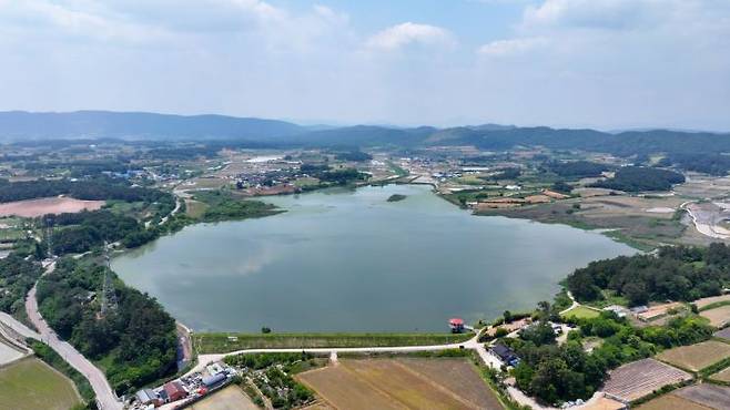 광주 광산구 평동 호수 전경.[사진제공=광주 광산구]