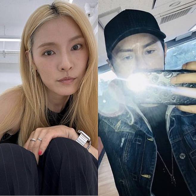 사진=가희, 고 김용현 SNS 캡처.