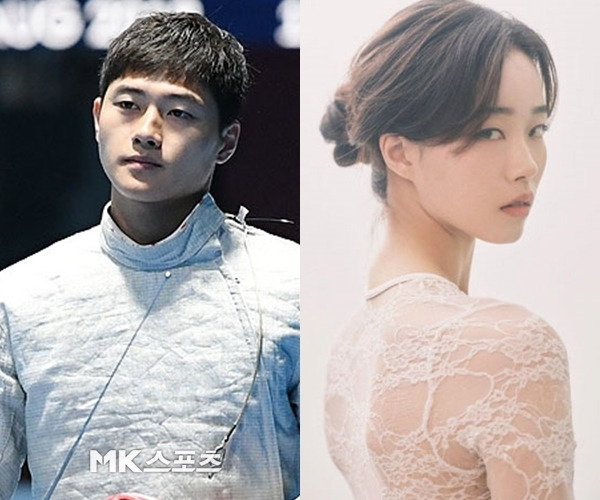 '펜싱 금메달' 오상욱, 한일 혼혈 모델 도요타 하루카와 열애설 [Mk★이슈]