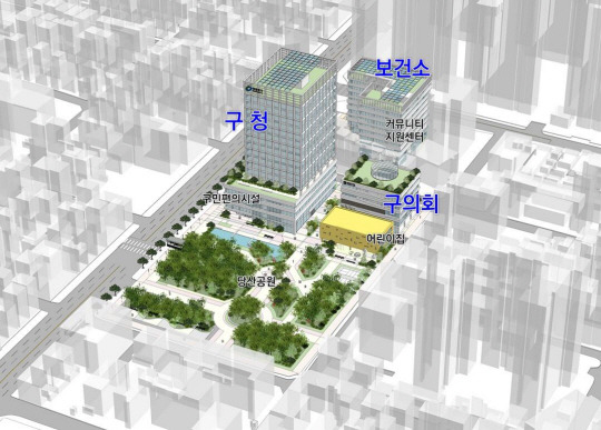 서울 영등포구청의 신청사 건립 조감도 예시안(투자심사 자료 기준). 영등포구청 제공