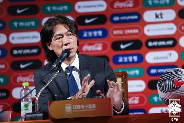 사진=KFA. 홍명보 감독이 이끄는 대한민국 축구 국가대표팀은 5일 오후 8시 서울월드컵경기장에서 열리는 2026 국제축구연맹(FIFA) 북중미 월드컵 아시아 지역 3차 예선 B조 1차전에서 팔레스타인과 맞대결을 치른다. 이후 대표팀은 10일 오만 원정을 떠나 2차전을 갖는다.