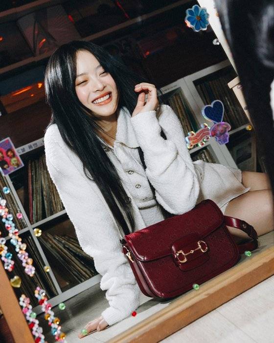 뉴진스 하니와 함께한 ‘구찌 홀스빗 1955’ 캠페인. [사진 구찌]