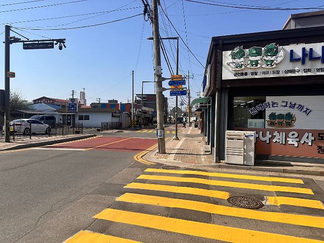 한산한 남면 신산리 거리. 양주시 제공