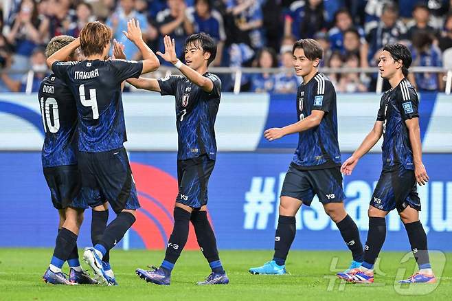 일본 축구대표팀.  ⓒ AFP=뉴스1