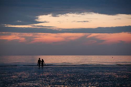 동백정에서 맞은 서천의 일몰