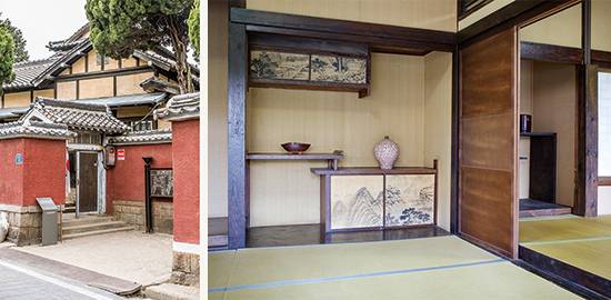 히로쓰 가옥 입구, 히로쓰 가옥 내부
