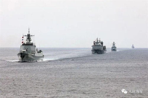 중국·러시아 해군 합동 훈련(사진은 기사 내용과 직접 관련 없음) [중국 해군 제공. 재판매 및 DB 금지]