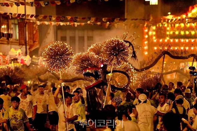 홍콩 중추절 페스티벌 타이항 파이어 드래곤 댄스/사진-홍콩관광청