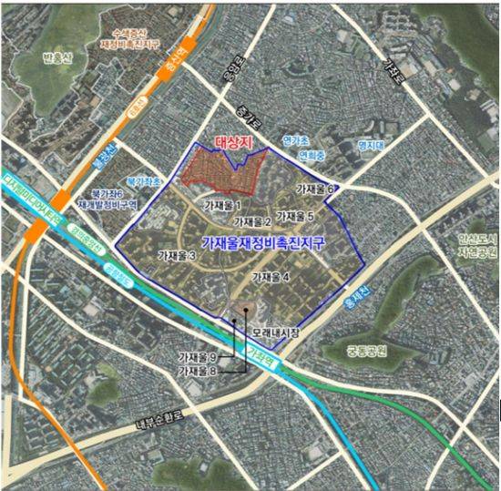 서울 서대문구 가재울7구역 위치도. (제공=서울시)