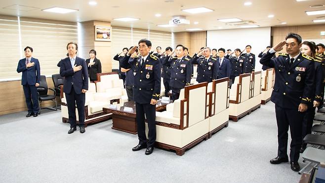 오늘(10일) 제주지방해양경찰청에서 열린 해양경찰의 날 기념행사