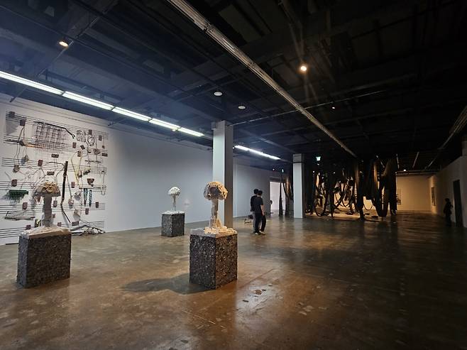 An installation view of “Pansori, a soundscape of the 21st century" (Park Yuna/The Korea Herald)