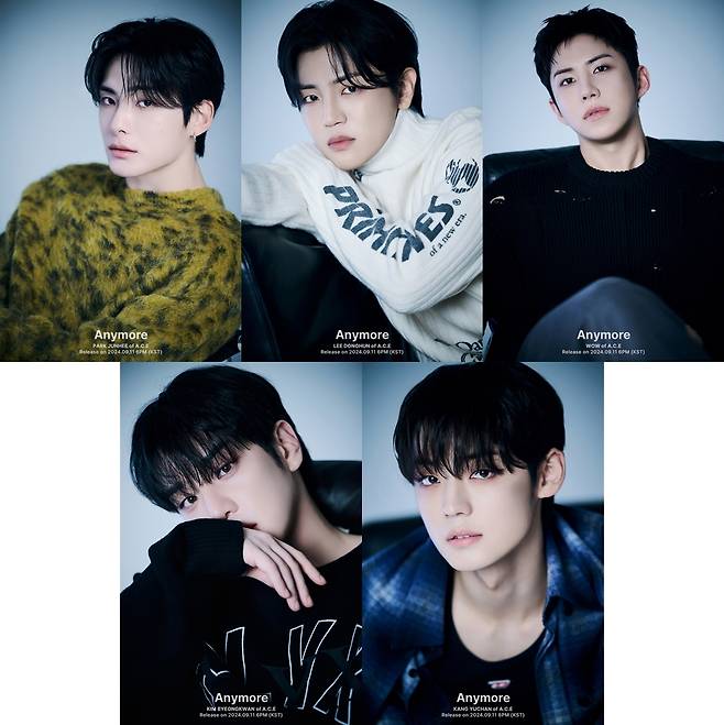 Photos of boy band A.C.E for its upcoming special single ″Anymore″ [BEAT INTERACTIVE]