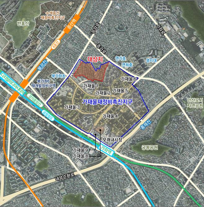 가재울7구역 위치도