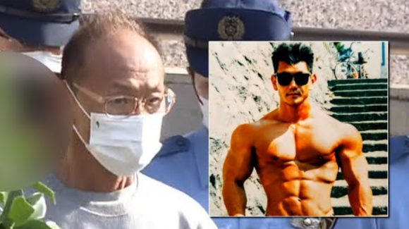 사진=일본에서 태닝숍을 운영하던 야마모토 히로키가 30년간 100명이 넘는 여성 손님의 나체 사진을 찍은 혐의로 경찰에 체포됐다. 후지TV 캡처