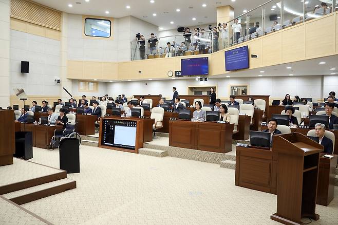 10일 열린 세종시의회 91회 임시회 3차 본회의. (세종시의회 제공) / 뉴스1