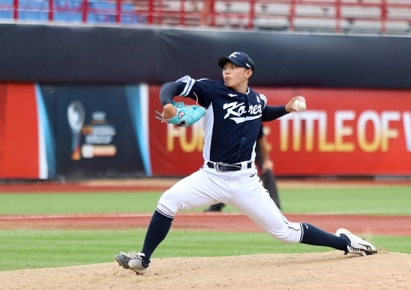 2023 아시아청소년야구선수권대회 대표팀 당시 배찬승. 사진출처 | WBSC.