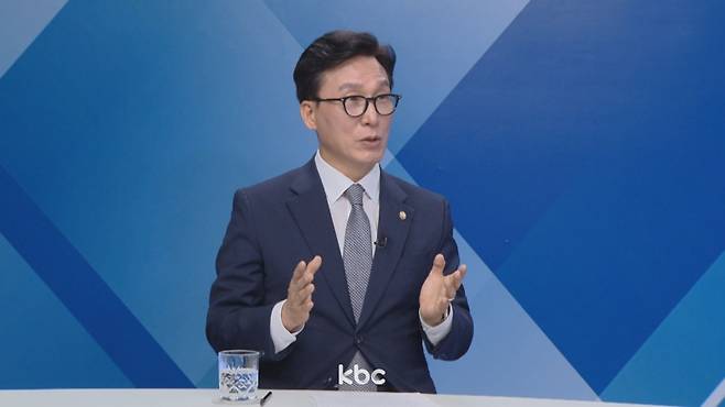 ▲ 10일 KBC '여의도초대석'에 출연한 김민석 민주당 수석최고위원
