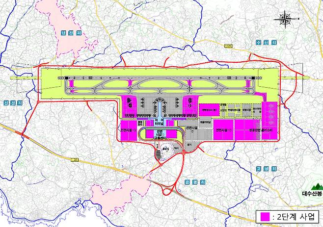 제주 제2공항 평면도. 국토부 제공