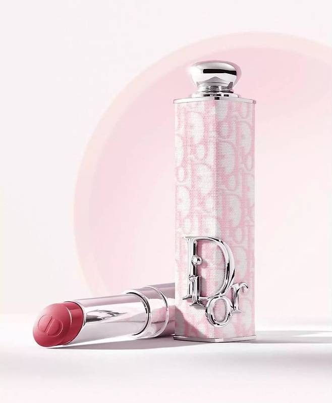 디올 어딕트 립스틱 패션 케이스 핑크 오블리크: 어딕트 립스틱 리필용 용기 4종 중 하나. 용기 6만8천원, 리필 3.2g 4만6천원.