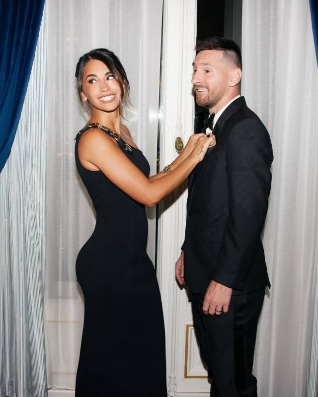 리오넬 메시와 안토넬라 로쿠조./소셜미디어