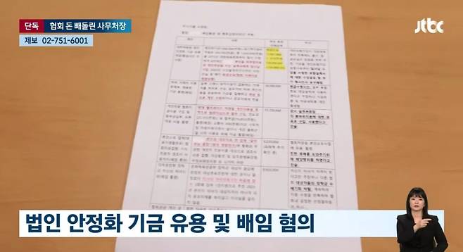 수상스키협회에서도 내부비리 포착, 사무처장이 돈 빼돌려