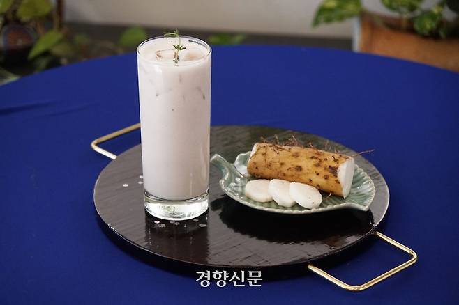 마 주스. 노정연 기자