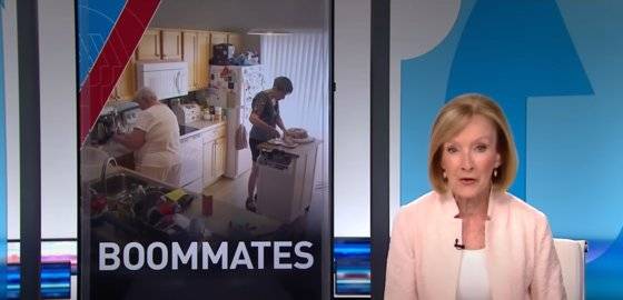 월세와 생활비가 오른 탓에 미국에서 베이비붐 세대(1946~64년생)와 청년층이 함께 사는 '붐메이트(Baby-boomer와 Room-mate의 합성어)'가 유행하고 있다. PBS 유튜브