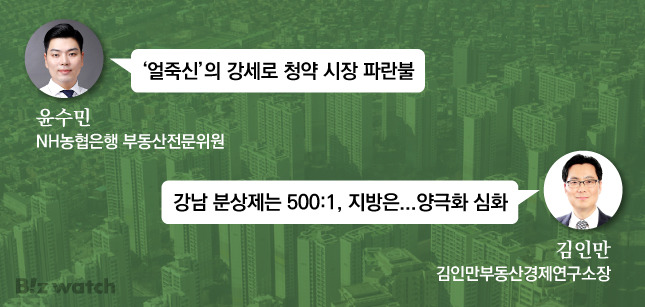 청약시장 전문가 의견/그래픽=비즈워치