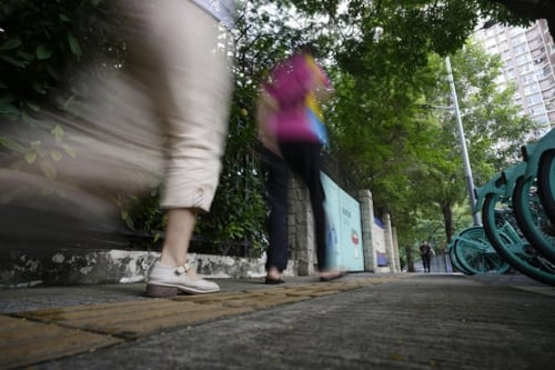 일본인학교 초등생이 괴한의 습격을 받은 사건 현장 주변 /교도=연합뉴스