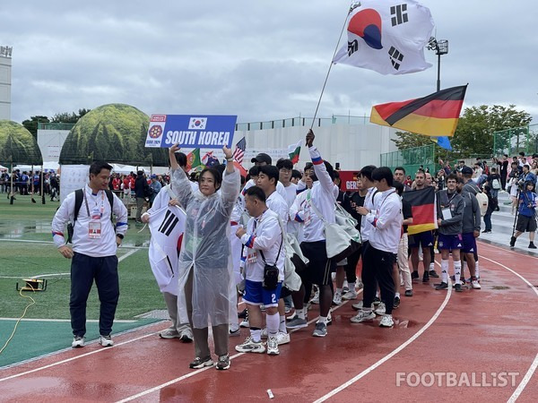 서울 2024 홈리스월드컵 한국 대표팀 '팀 코리아'. 김희준 기자