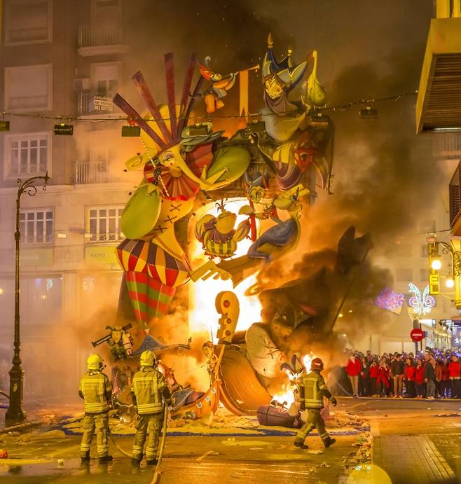 ▲스페인 발렌시아 '라스파야스 축제'