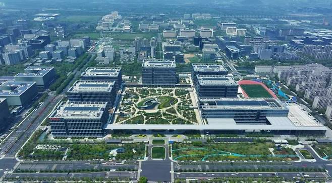 중국 항저우 알리바바그룹 시시캠퍼스의 C구역 전경. [알리익스프레스코리아 제공]