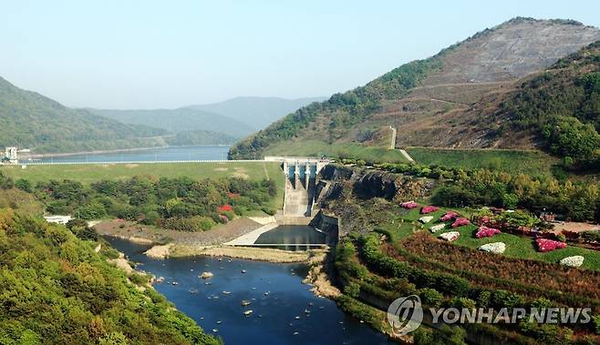 보령댐 전경 [보령시 제공]