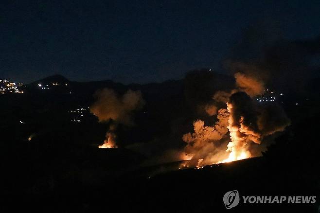 이스라엘, 레바논에 대규모 공습…헤즈볼라와 전면전 일촉즉발