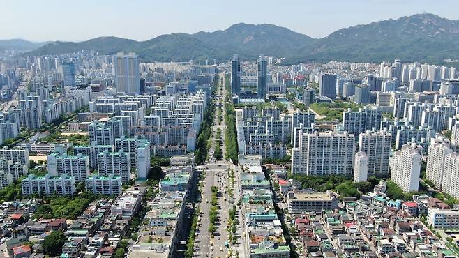 경기 안양시 동안구 평촌신도시 전경. 사진=안양시