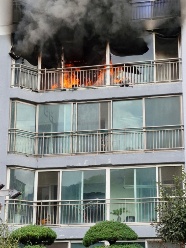 화재 현장. 사진 제공=광주 동부소방서