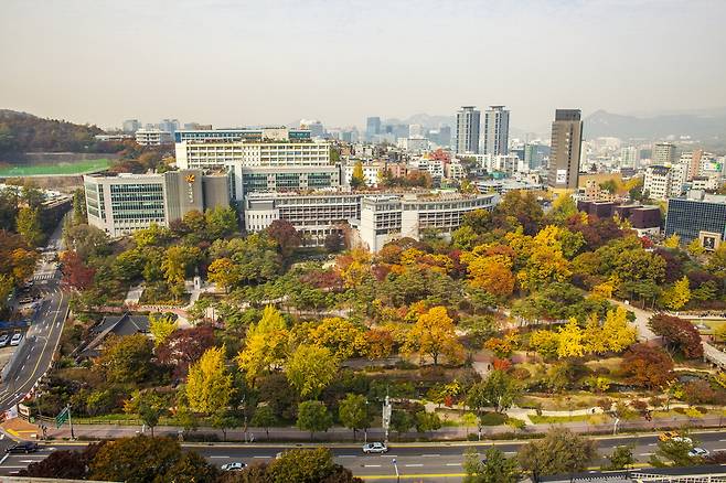 동국대학교 전경.