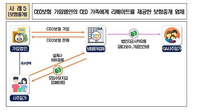 보험중개법인 리베이트 사례. 자료:국세청