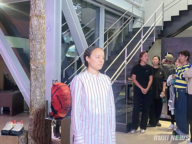 현장에 참석한 디자이너 그레이스 웨일즈보너. 사진=심하연 기자