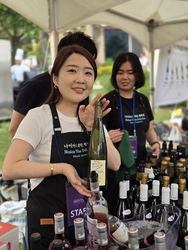 수입사 나이아스 와인셀레션 관계자. 최현태 기자