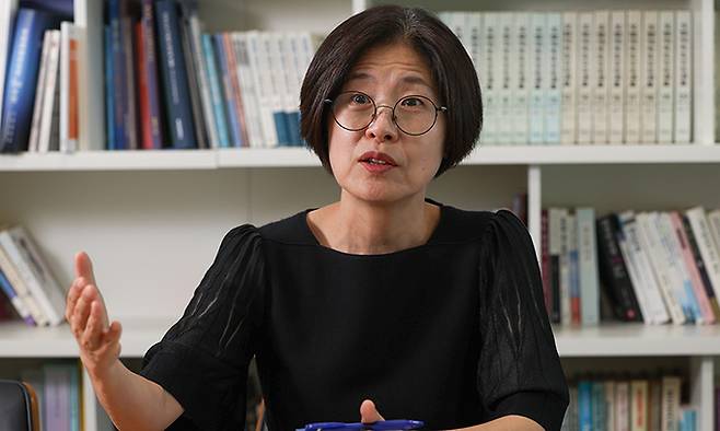 김양희 대구대 교수가 지난 27일 서울 용산구 세계일보 사옥에서 본지와 인터뷰하고 있다. 최상수 기자