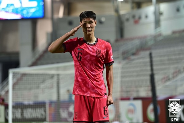 이영준(당시 올림픽 남자 축구대표팀). 대한축구협회 제공