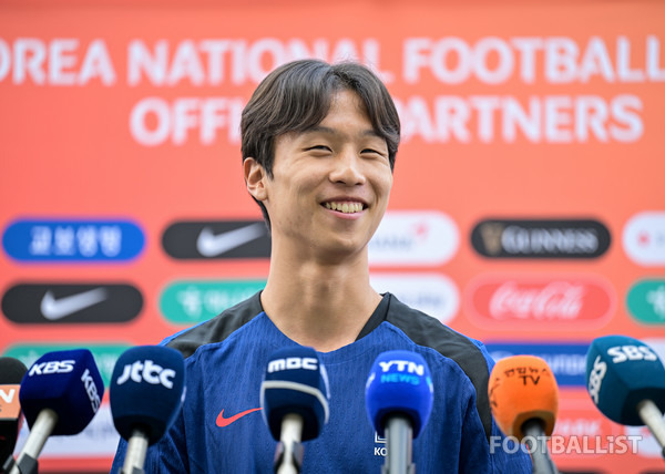 엄지성(대한민국 남자 축구대표팀). 서형권 기자