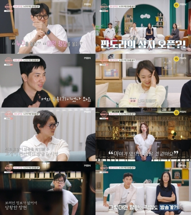 ‘돌싱글즈6’은 현재 3회까지 방송됐다. 일부 출연자들은 ‘정보공개방’을 다녀온 뒤 혼란스런 모습을 보이기도 했다. 사진 ㅣMBN