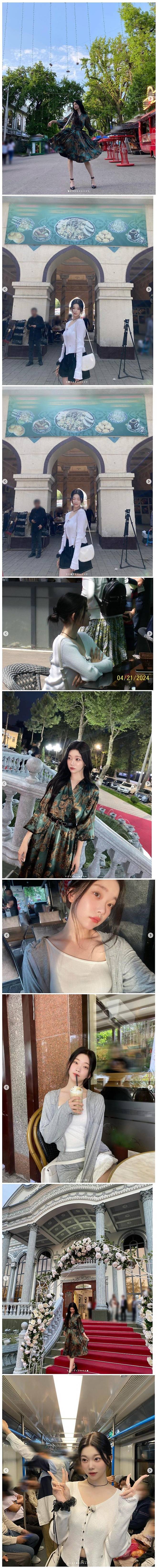 우즈벡 여행한 곽준빈이 찍어준 츠키 사진들