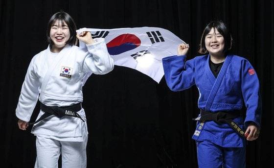 허미오(오른쪽)은 유도 간판 스타 허미미의 친동생이다. 김성룡 기자